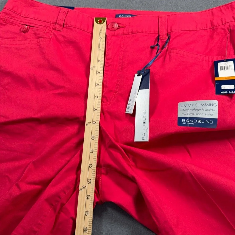 Bandolino Ivette Bermuda Shorts Womens‎ 16W Ruby Sky Tummy Control 39x13